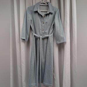 Light Blue Wool Dress
